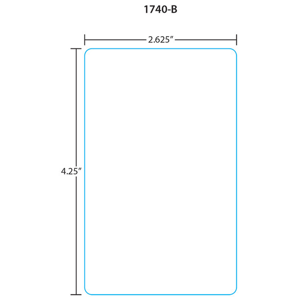 Toledo Printer Labels 1740-B for 350/8450/bPro UPC et 4.2, Blank, 20 Rolls, 600 Labels per Roll