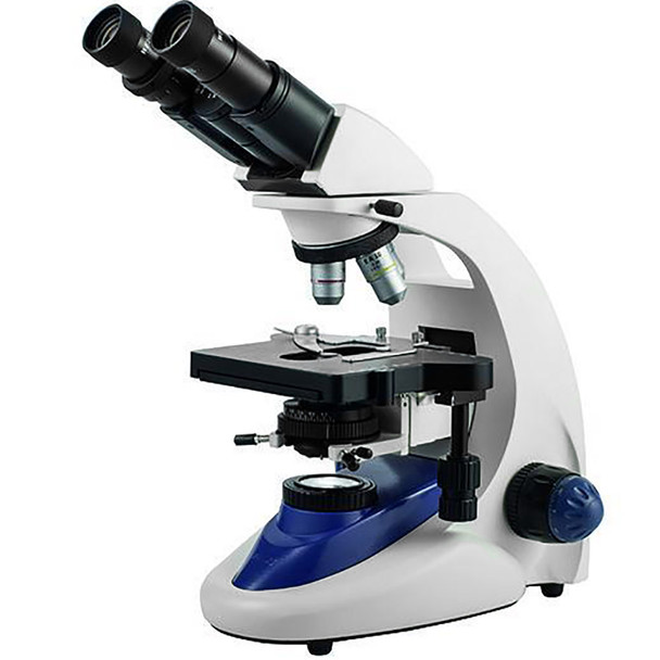 Velab VE-B4 Intermediate Binocular Microscope, Quadruple Nose Piece, 5.90” x 5.19” 2-Layer Stage