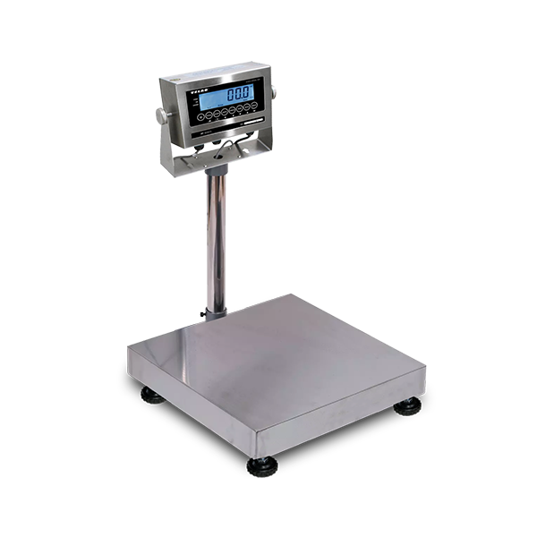 Velab VE-WD60 Washdown Bench Scale 130 lb x 0.02 lb, Stainless Steel, RS232