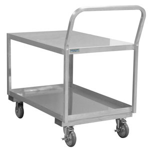 Durham SLDO16243625PU, Stainless Steel Low Deck Cart, 24.13" x 40.75" x 38.13"
