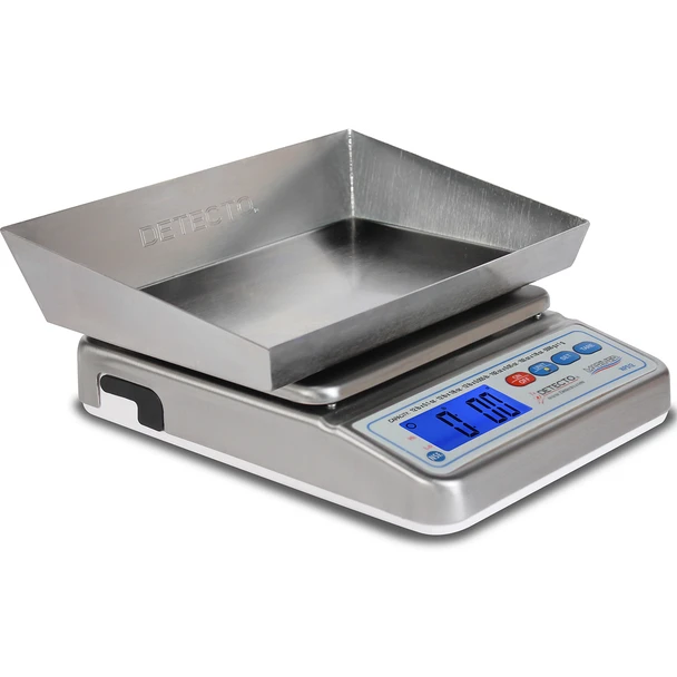 Detecto WPS12DT Stainless Steel Wet Diaper Scale 192 oz x 0.05 oz, NSF