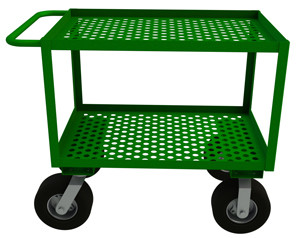 Durham GC2448210PN83T, Garden Cart w/ 10" Wheels, 24.25" x 54.25" x 35"