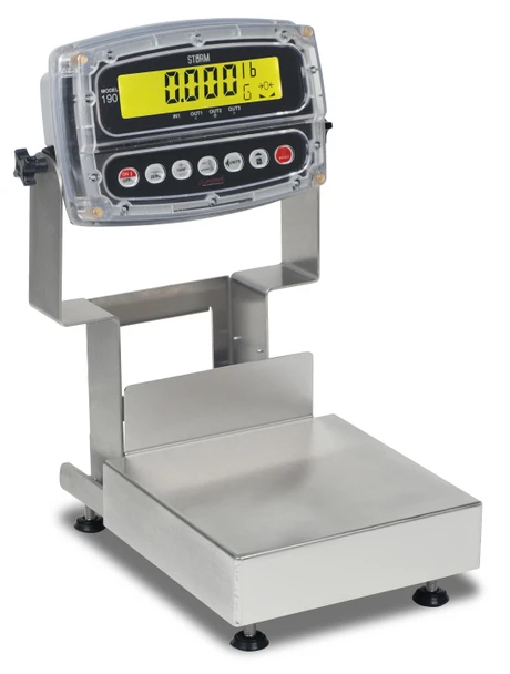 Cardinal CA12-60KGW-190 Admiral Series IP69K Washdown Bench Scale, 60kg x 0.02kg