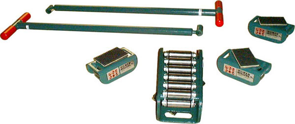 Hilman Rollers, RS-3-4S, Light Duty Set, 4 Ton Capacity