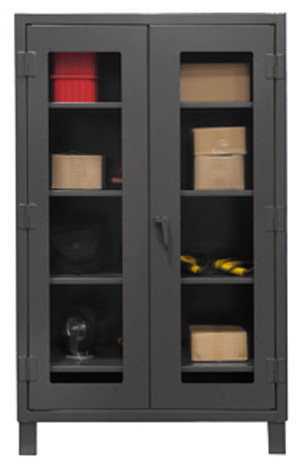 Durham HDCC246078-4S95, 12G Cabinet with Lexan Doors and 4 Shelves, 60"x24"x78"
