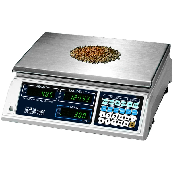 CAS SC-05P, Precision Counting Scale, 10 lb x 0.002 lb