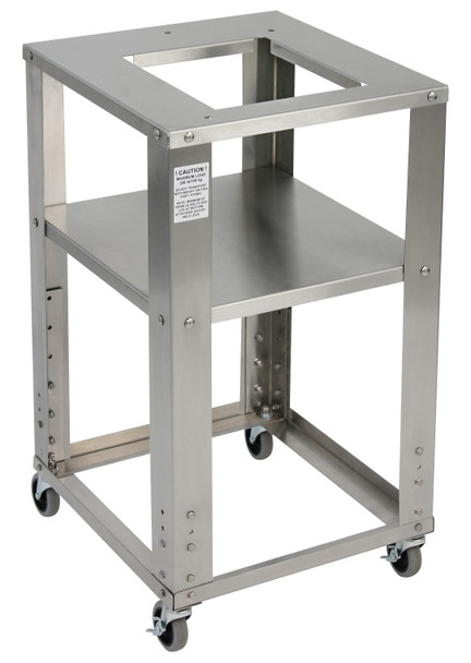 Cardinal Scales CART2824 Rolling stainless steel cart, 28" D x 24" W, adjustable height