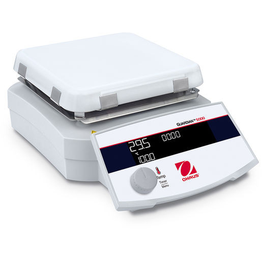 Ohaus e-G52HP07C Guardian 5000 Hotplate – Digital Control, Ceramic Top, 550°C Max Temperature, 18 cm Plate