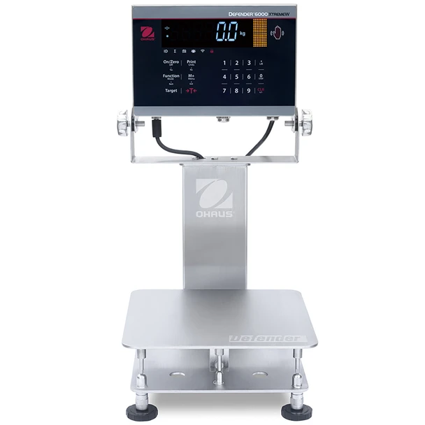 Ohaus 30575563 Defender 6000 i-D61XWE5K1S6, 10lb x 0.001lb, Stainless Steel, NTEP, NSF