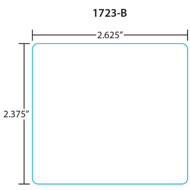 Toledo Printer Labels 1723-B for 325/8460/UCST et 2.4, Blank, 30 Rolls, 500 Labels per Roll