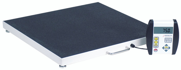 Cardinal Scales 6800-AC Bariatric Scale, Portable, 1000 lb x .2 lb / 450kg x .1 kg, 24" x 24" Platform, W/ AC Adaptor