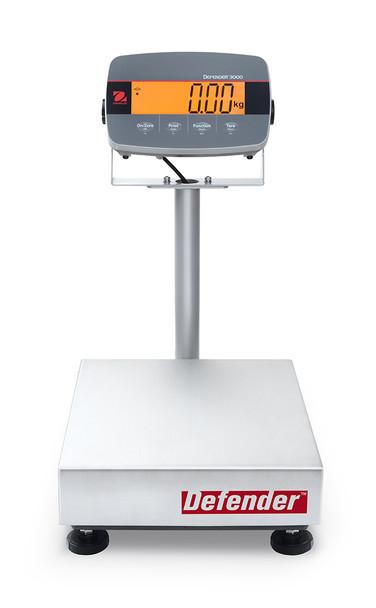 OHAUS Defender™ 3000 - i-D33 Bench Scale D33P15B1R1 30lb x 0.01lb (0.005lb), NTEP 30685174