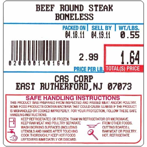 CAS LST-8040, UPC/Safe Handling Labels for LP-1000, CL-5000/5500/7200, GoDex