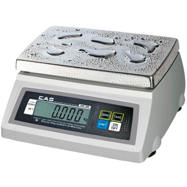 CAS SW-1WD(20lb), Washdown Dual Display Portion Control Scale, 20lbx0.01lb, NTEP