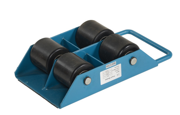 Vestil FMS-3, Fixed Machinery Skate with Nylon Rollers, 3 Ton Capacity