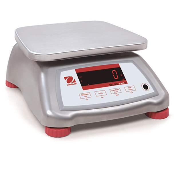 Ohaus, V22XWE30T, Stainless Steel Compact Bench Scale, 60lb x 0.01lb, NSF Listed