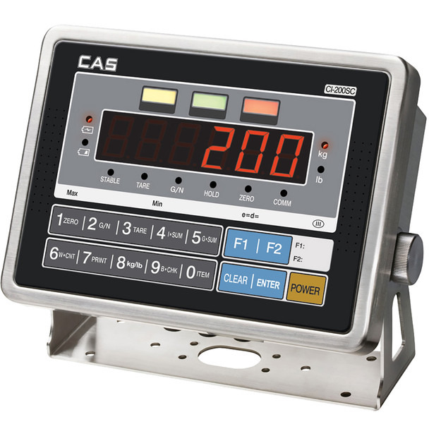 CAS, CI-200SC, Weighing Indicator with Numeric Kaypad and LED Display, NTEP