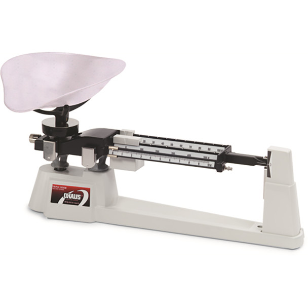 Ohaus, 720-SO, Triple Beam 700 Series, Mechaincal Balance, 610 g x 0.1 g, Stainless Steel Scoop