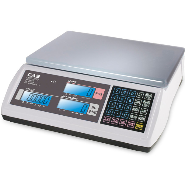 CAS EC2-15, EC-2 Series Dual Channel Counting Scale, 15 lb x 0.0005 lb