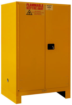 Durham 1090ML-50, 90 Gallon Flammable Safety Cabinet w/ Legs and Manual Doors