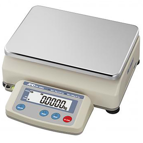 A&D, EK-30L, Dual Range Compact Bench Scale, 3/30 kg x 0.1/1 g