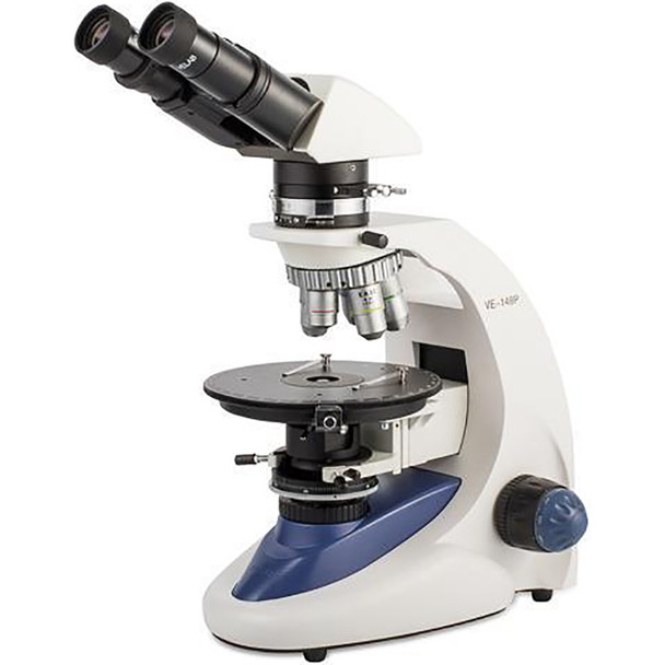Velab VE-148P Advanced Binocular Polarization Microscope, 5 Lenses, Siedentopf
