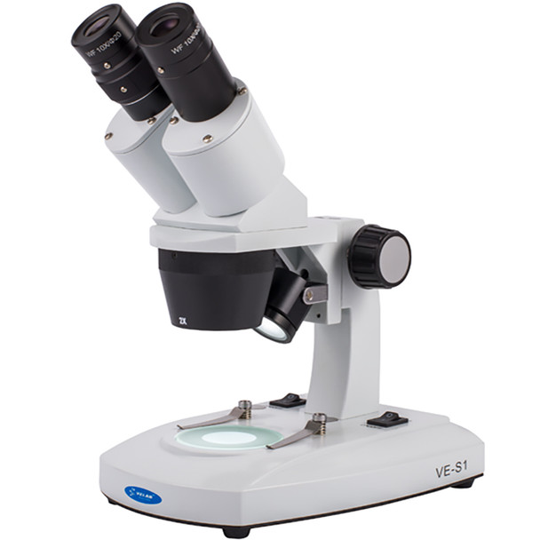 Velab VE-S1 Basic Binocular Stereoscopic Microscope, 2X/4X Objectives