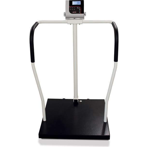 Rice Lake 260-10-1, Bariatric Handrail Scale with USB, 800 lb x 0.2 lb, Used - Very Good