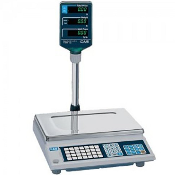CAS AP-1 60 Digital Price Computing Scale – 30 lb × 0.01 lb / 60 lb × 0.02 lb, NTEP Certified