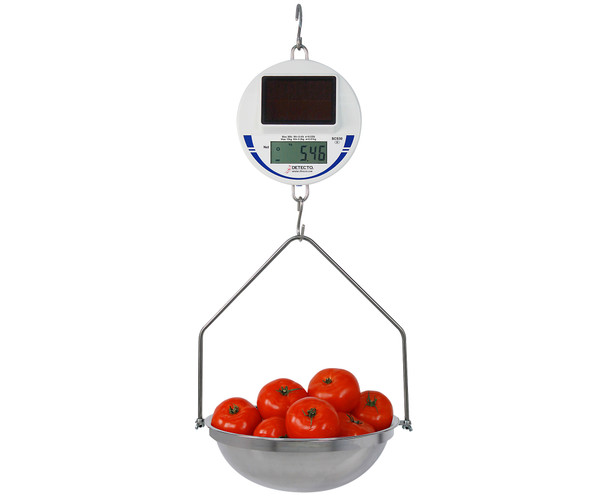 Detecto, Digital Solar Hanging Scale, 30 lb x 0.01 lb, NTEP