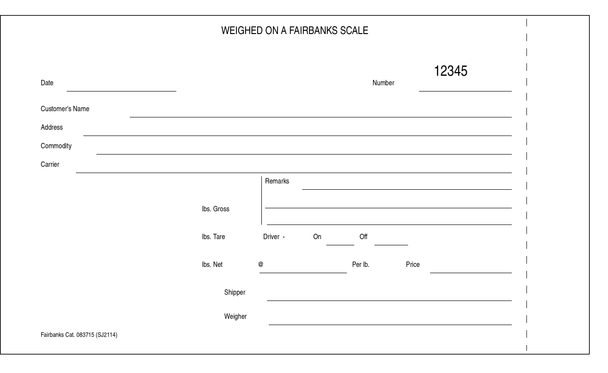 SJ-2114T 3-Part Scale Tickets – 083766,