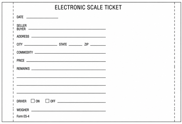 Electronic 4-Part Numbered Scale Tickets – ES-4,