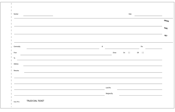 Truck Dial 3-Part Scale Tickets – TP-2,