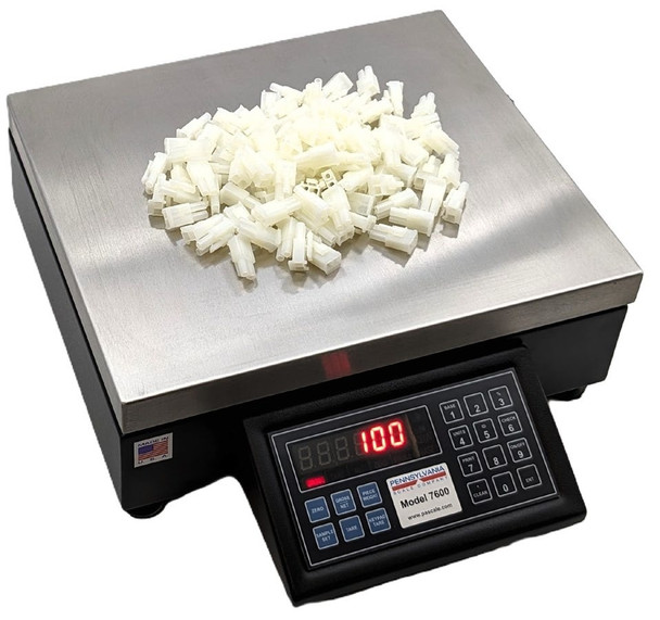 Pennsylvania Scale 7600-50HR Count/Weigh Scale, 50 lb x 0.002 lb, 12 x 14 in Platform