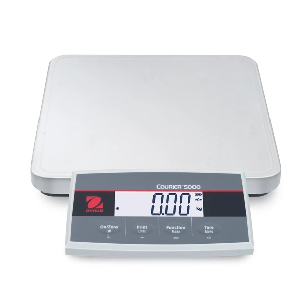Ohaus i-C52M6R Courier 5000 Shipping Scale, 12 lb x 0.005 lb, 12.6 in x 13 in, Used - Like New