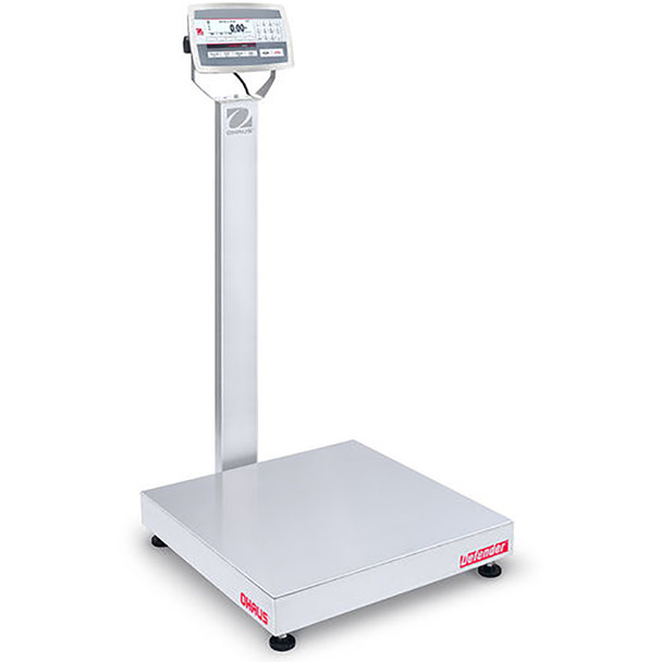 Ohaus D52XW250WQV8, Column Mount Washdown Bench Scale, 500 lb x 0.1 lb, NTEP