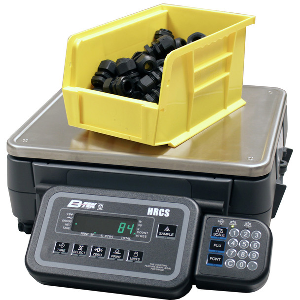 B-Tek HRCS Checkweighing Counting Scale, 70 lb x 0.001 lb, 12 in x 14 in Pan, Stainless Steel