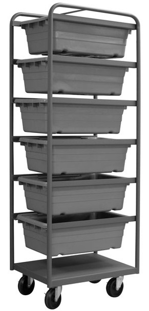 Durham TBR-183072-6-95, Tub Rack with 6 Bins, 18.75" x 26" x 73.75"