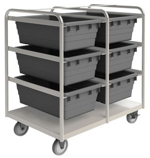 Durham STBR30364265PU, Stainless Tub Rack Cart, 36.75" x 26" x 42"