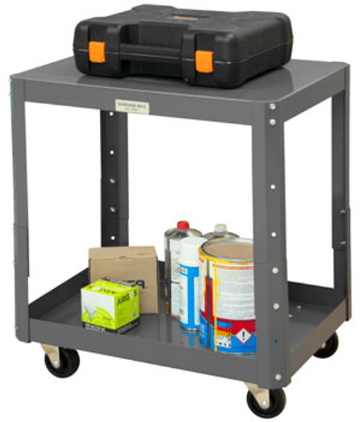 Durham MTMA243028-1K95, Adjustable Mobile Machine Table, 24" x 30" x 21/27" Durham MTMA243028-1K95, Adjustable Mobile Machine Table, 24" x 30" x 21/27"
