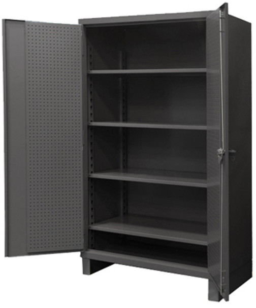 Durham HDCP246078-4S95, 12 Gauge Pegboard & Shelf Cabinet 60" x 24" x 78" Durham HDCP246078-4S95, 12 Gauge Pegboard & Shelf Cabinet 60" x 24" x 78"