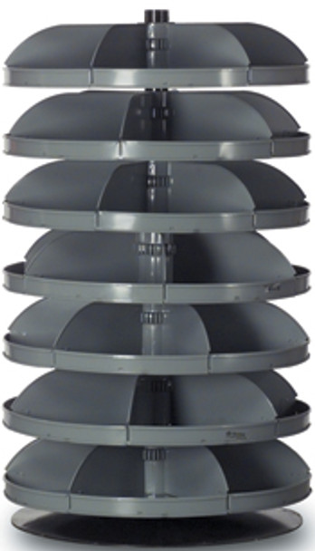 Durham 1207-95, 7 Shelf 28" Diameter Rotabin