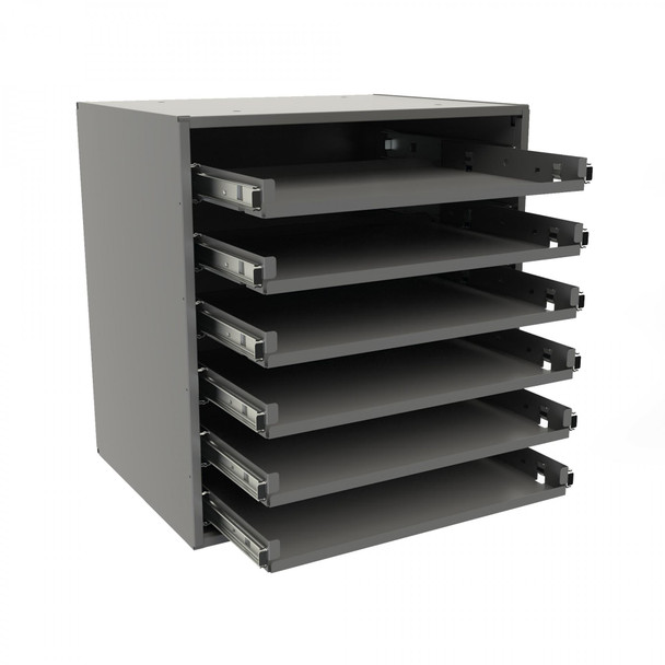 Durham 308B-95, Easy Glide Slide Rack for 6 Small Compartment Boxes