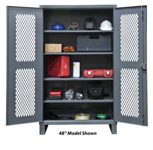 Durham HDCV243678-4S95, 12G Lockable Ventilated Storage Cabinet 36" x 24" x 78"