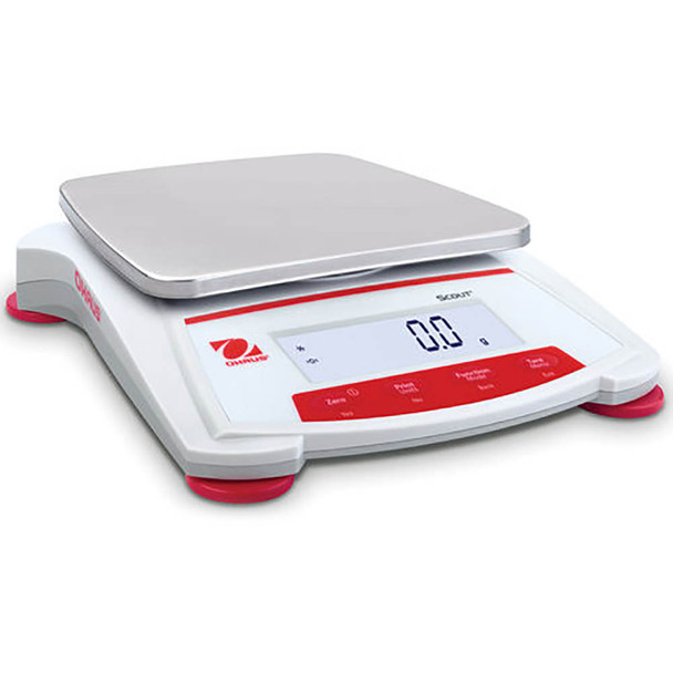 Ohaus Portable Educational Scale 30253037 SKX2201 2200 g x 0.1 g, Stainless Steel Pan