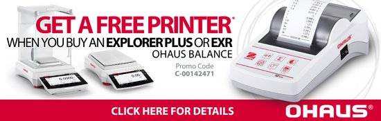 Ohaus Explorer Printer Promotion