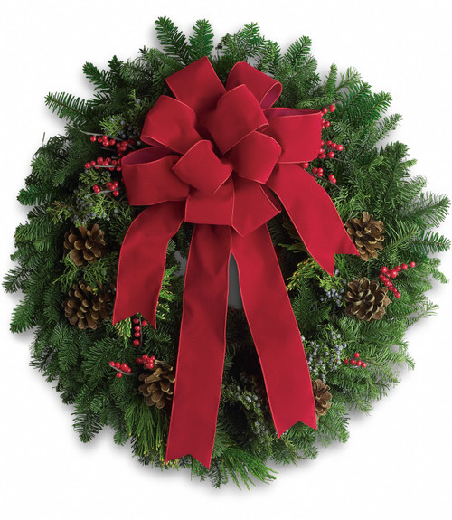 22" Classic Holiday Wreath