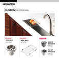 Houzer CTB-3285 Contempo Trough 32" Stainless Steel Undermount Single Bowl Bar Sink with Strainer & Grid Houzer CTB-3285 Contempo Trough 32" Stainless Steel Undermount Single Bowl Bar Sink with Strainer & Grid