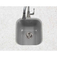 Houzer PCB-1750 Porcela 17" Porcelain Enamel Steel Undermount Single Bowl Bar Sink