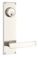 Emtek Emtek 8114 Modern 5-1/2" Keyed Sideplate Lockset, Passage/Single Keyed - Brass Tubular EMTEK-8114
